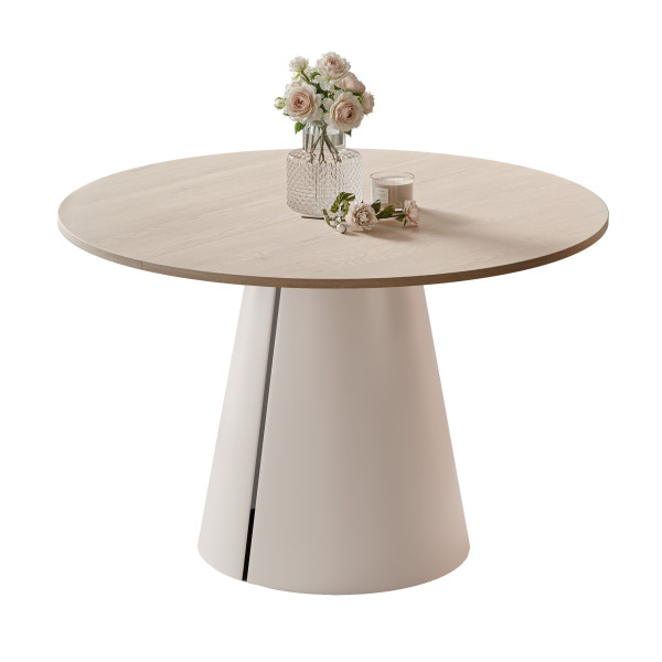 Stół BASE okrągły stół rozkładany 100 cm, nowoczesny design 1033430