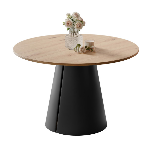 Stół BASE okrągły stół rozkładany 120 cm, nowoczesny design 1033469