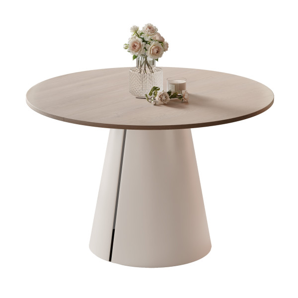 Stół BASE okrągły stół rozkładany 120 cm, nowoczesny design 1033437
