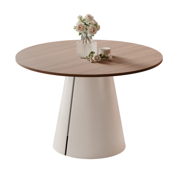 Stół BASE okrągły stół rozkładany 120 cm, nowoczesny design 1033445
