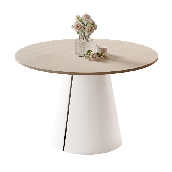 Stół BASE okrągły stół rozkładany 120 cm, nowoczesny design 1033447