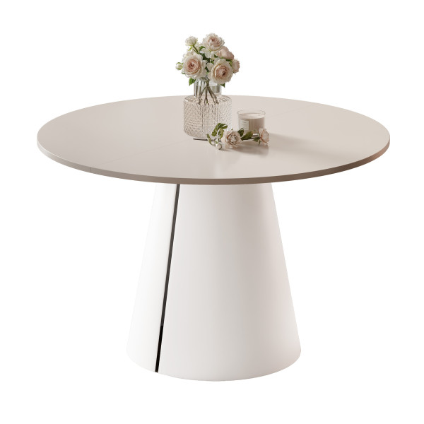 Stół BASE okrągły stół rozkładany 120 cm, nowoczesny design 1033433