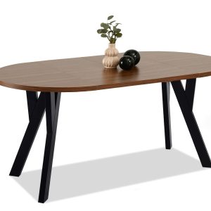 Stół Borneo Orzech, Podstawa Czarny 340528 Stół Borneo Orzech, Podstawa Czarny 340528