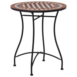 Stół Brąz 60 cm Ceramika vidaXL 406718 Stół Brąz 60 cm Ceramika vidaXL 406718