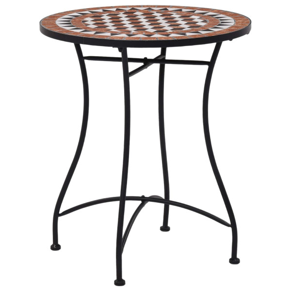 Stół Brąz 60 cm Ceramika vidaXL 406718