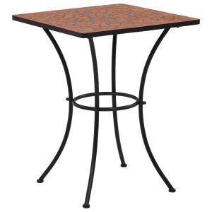 Stół Brąz 60 x 60 x 76 cm Ceramika vidaXL 406833 Stół Brąz 60 x 60 x 76 cm Ceramika vidaXL 406833