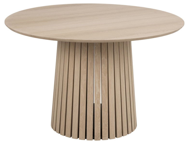 STÓŁ Christo OKRĄGŁY 120cm dąb bIelony Z FORNIRU 86728