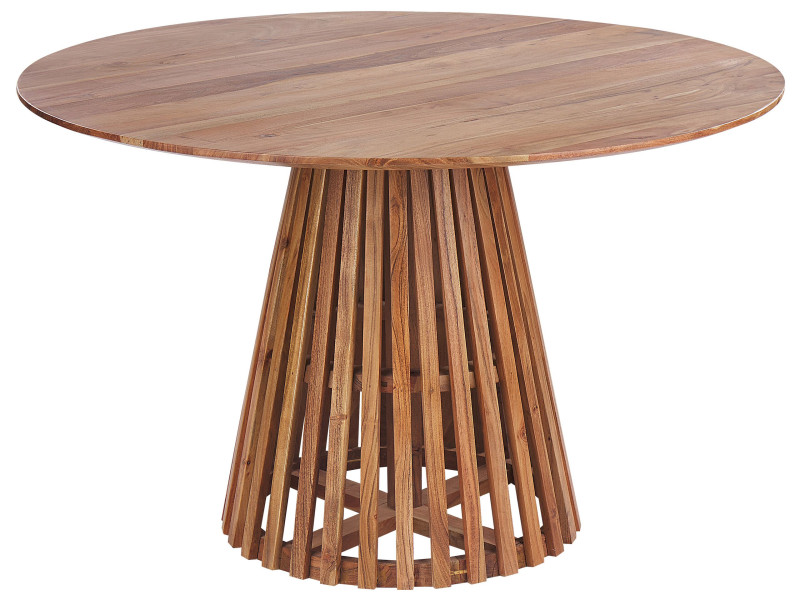 Stół do jadalni 120 cm drewno akacjowe ciemne 300973