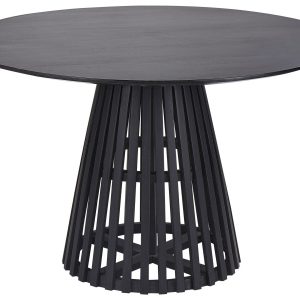 Stół do jadalni 120 cm drewno akacjowe czarny 647878 Stół do jadalni 120 cm drewno akacjowe czarny 647878