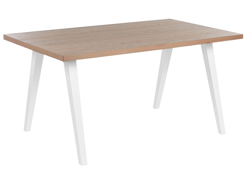 Stół do jadalni 150x90 jasne drewno/biały 193883