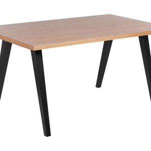 Stół do jadalni 150×90 jasne drewno/czarny 193884 Stół do jadalni 150×90 jasne drewno/czarny 193884