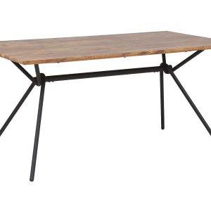 Stół do jadalni 160 x 90 cm ciemne drewno 193963 Stół do jadalni 160 x 90 cm ciemne drewno 193963