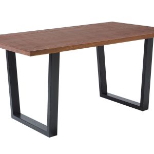 Stół do jadalni 160×90 czarny ciemne drewno 193950