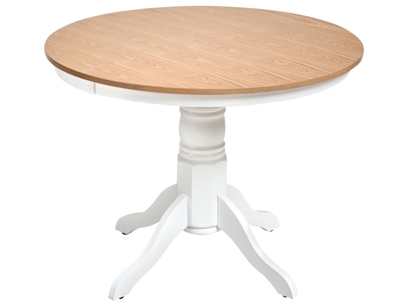 Stół do jadalni AKRON Jesion jasny 100 cm Drewno 727701