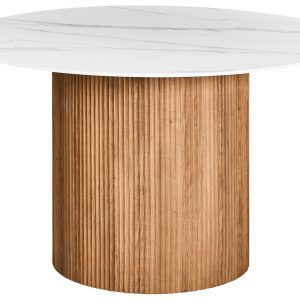 Stół do jadalni ALBINA Biały marmur 120 cm 727708 Stół do jadalni ALBINA Biały marmur 120 cm 727708