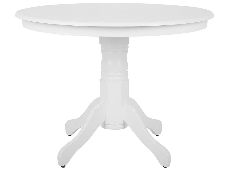 Stół do jadalni biały okrągły 100 cm 63656