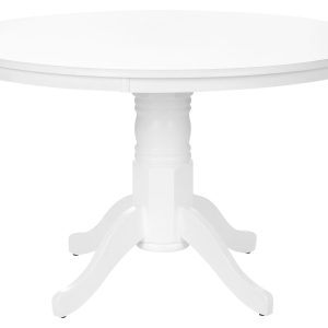 Stół do jadalni biały okrągły 120 cm 300972 Stół do jadalni biały okrągły 120 cm 300972