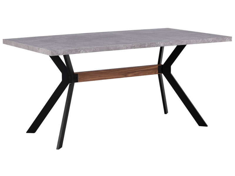 Stół do jadalni efekt betonu 160x90 szary 193948