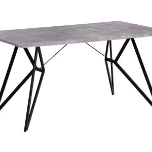 Stół do jadalni efekt betonu 160×90 szary 193763 Stół do jadalni efekt betonu 160×90 szary 193763