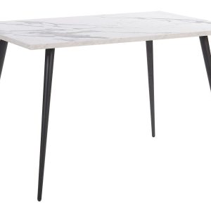 Stół do jadalni efekt marmuru 120×80 biały 193610 Stół do jadalni efekt marmuru 120×80 biały 193610