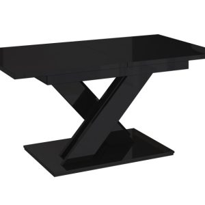 Stół do jadalni kuchni salonu rozkładany ONYX czarny połysk 259467 Stół do jadalni kuchni salonu rozkładany ONYX czarny połysk 259467