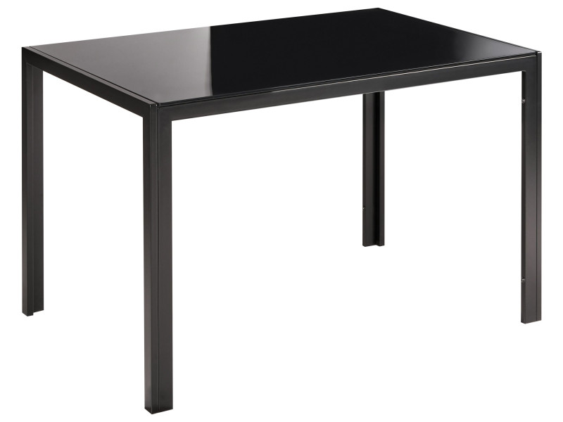 Stół do jadalni LAVOS Czarny 80 x 120 cm Metal 727696