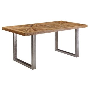 Stół do Jadalni Mango Drewno Lite Stół Kuchenny Loft Metalowa Rama 200 cm 710705 Stół do Jadalni Mango Drewno Lite Stół Kuchenny Loft Metalowa Rama 200 cm 710705