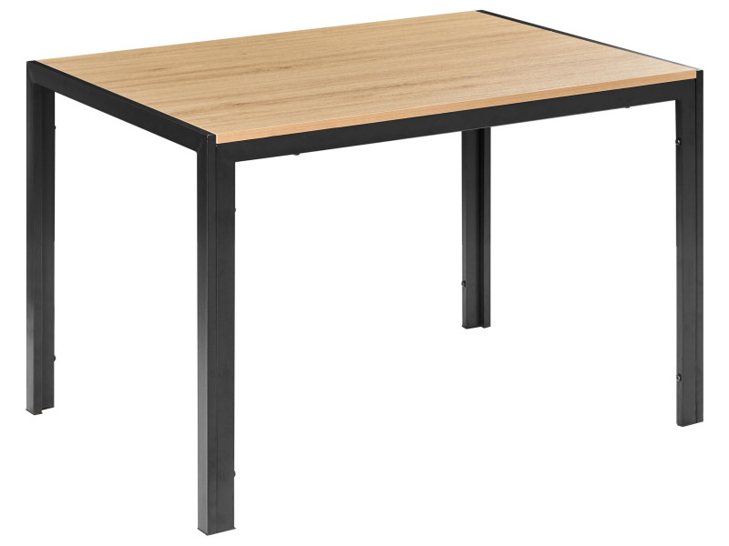 Stół do jadalni MANN Czarny/ jasny brąz 120 cm 70 cm 736223