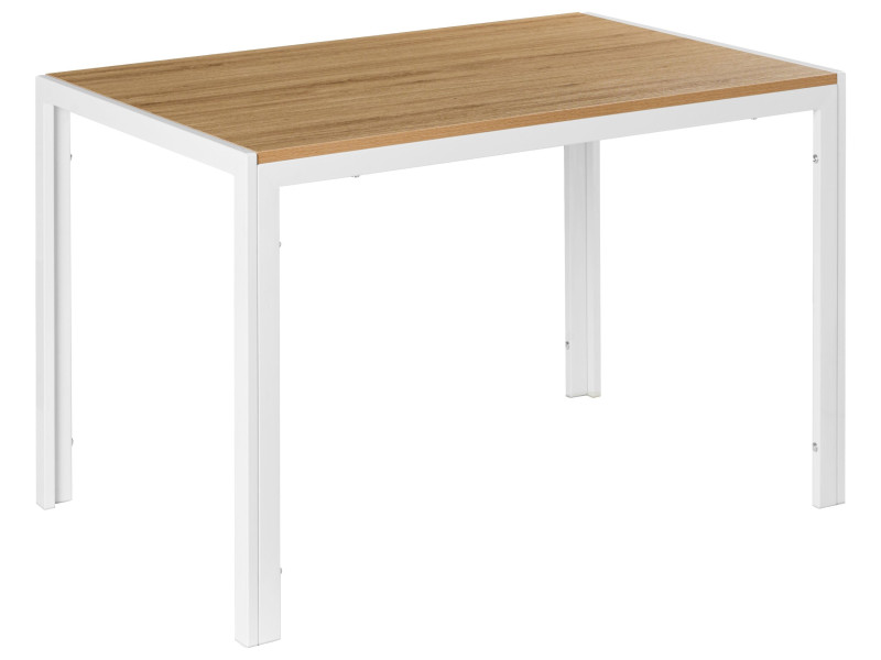 Stół do jadalni MANN Jasny brąz/ biały 120 cm 70 cm 736221