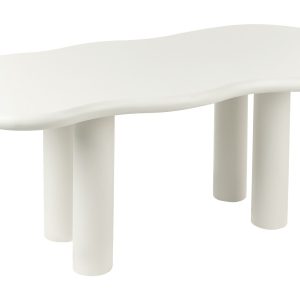 Stół do jadalni MDF złamana biel 711948 Stół do jadalni MDF złamana biel 711948