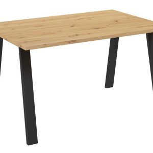 Stół do jadalni metalowe nogi Kleo 138×90 Dąb Artisan 198849 Stół do jadalni metalowe nogi Kleo 138×90 Dąb Artisan 198849