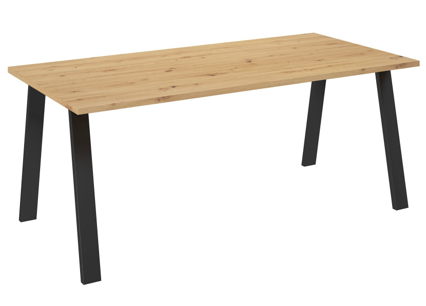 Stół do jadalni metalowe nogi Kleo 185x90 Dąb Artisan 198852