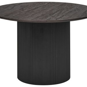 Stół do jadalni minimalistyczny ⌀ 120 cm czarny 385073 Stół do jadalni minimalistyczny ⌀ 120 cm czarny 385073
