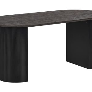 Stół do jadalni minimalistyczny 180×90 cm czarny 385069 Stół do jadalni minimalistyczny 180×90 cm czarny 385069