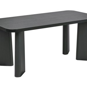 Stół do jadalni minimalistyczny na 4-6 osób czarny 385070 Stół do jadalni minimalistyczny na 4-6 osób czarny 385070