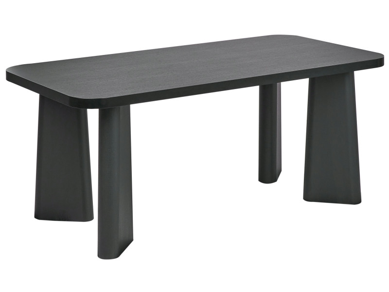 Stół do jadalni minimalistyczny na 4-6 osób czarny 385070