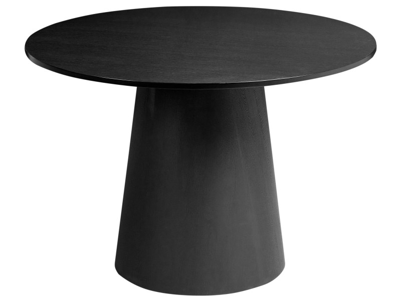 Stół do jadalni okrągły 120 cm czarny 781782
