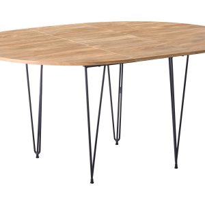 Stół do jadalni rozkładany 120/160 x 120 cm MDF metalowe nogi brązowy 825613 Stół do jadalni rozkładany 120/160 x 120 cm MDF metalowe nogi brązowy 825613