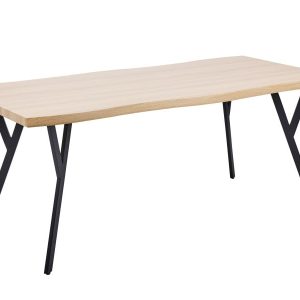 Stół do kuchni jadalni 180 x 90 cm MDF jasne drewno 177385 Stół do kuchni jadalni 180 x 90 cm MDF jasne drewno 177385