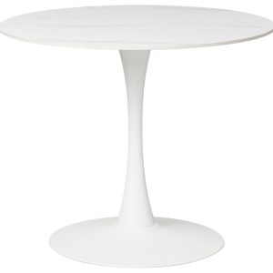 Stół do kuchni jadalni 90 cm biały efekt marmuru 843855 Stół do kuchni jadalni 90 cm biały efekt marmuru 843855