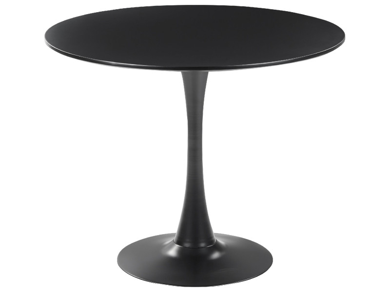 Stół do kuchni jadalni 90 cm czarny 137154
