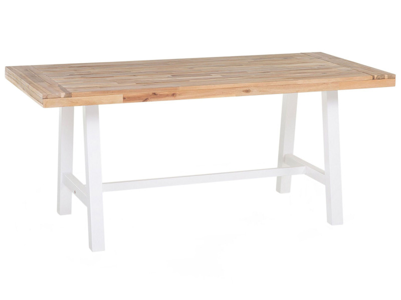 Stół drewniany blat 170x80 cm biały 66019