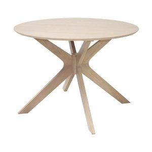 STÓŁ DREWNIANY Duncan OKRĄGŁY do jadalni 105 cm fornir 353854