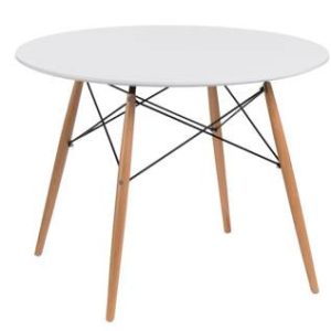 Stół DTW 100 cm biały/naturalny okrągły 73847 Stół DTW 100 cm biały/naturalny okrągły 73847