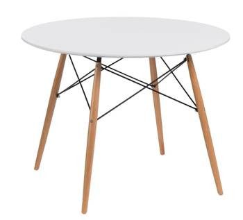 Stół DTW 100 cm biały/naturalny okrągły 73847