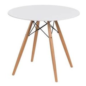 Stół DTW 80 cm biały/naturalny okrągły 77137 Stół DTW 80 cm biały/naturalny okrągły 77137