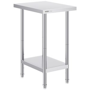 Stół gastronomiczny nierdzewny 60x45cm wolnostojący z półką do kuchni 944458