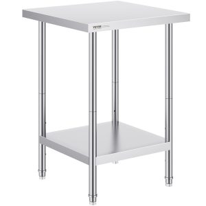 Stół gastronomiczny nierdzewny 60x60cm wolnostojący blat hartowany 944469