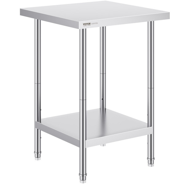 Stół gastronomiczny nierdzewny 60x60cm wolnostojący blat hartowany 944469