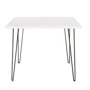 Stół HAIRPIN 90 x 90 cm do kuchni, salonu, jadalni Biały 1062659